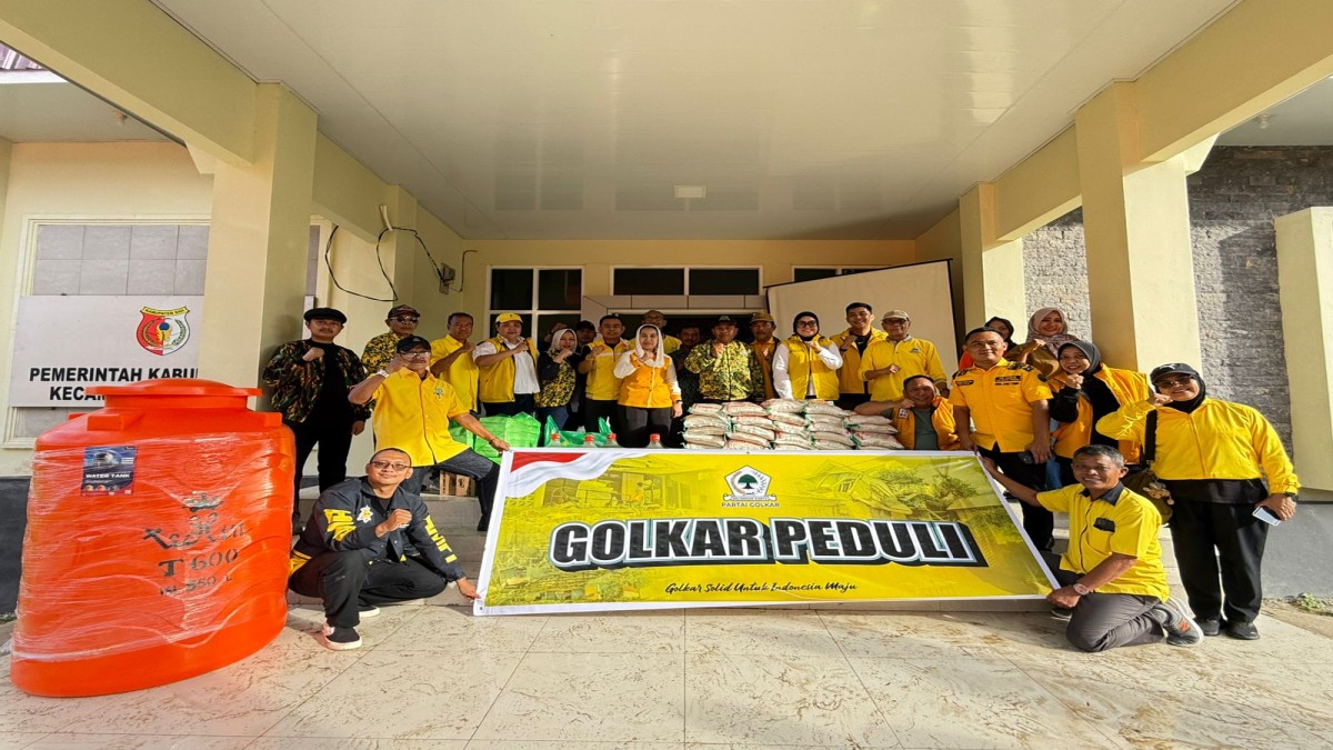 Melalui Golkar Peduli, DPD Golkar Sulteng Bantu Warga Terdampak Gempa di Sigi