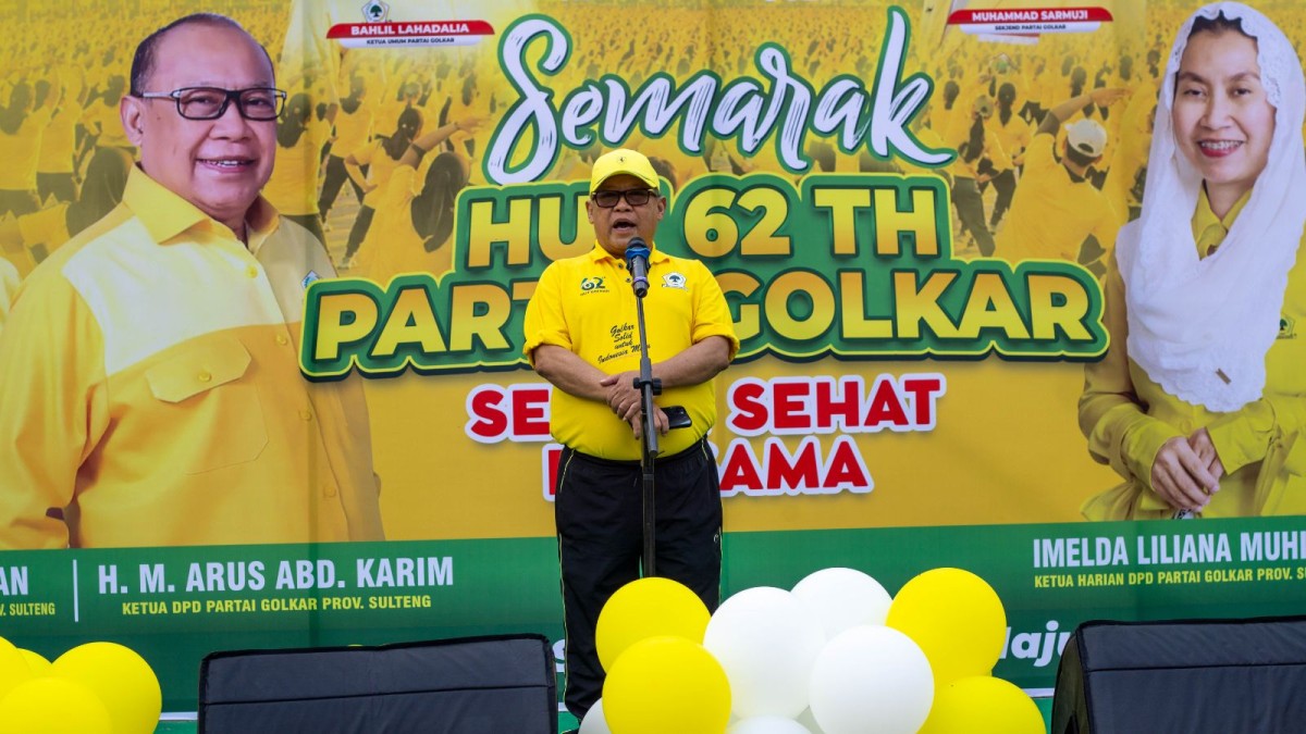 Arus Abdul Karim: Rangkaian HUT Golkar Sulteng Berlanjut hingga Desember 2026