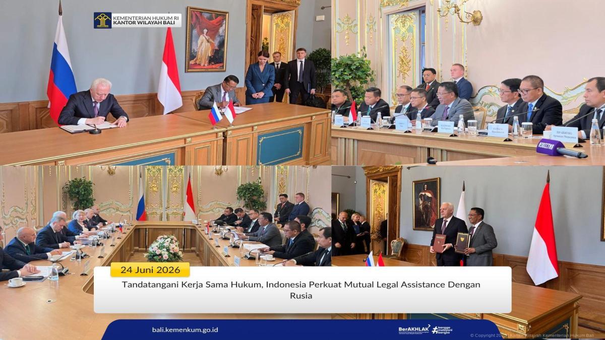 Menkum Supratman Andi Agtas Dorong Efektivitas MLA Lewat Kerja Sama Hukum dengan Rusia